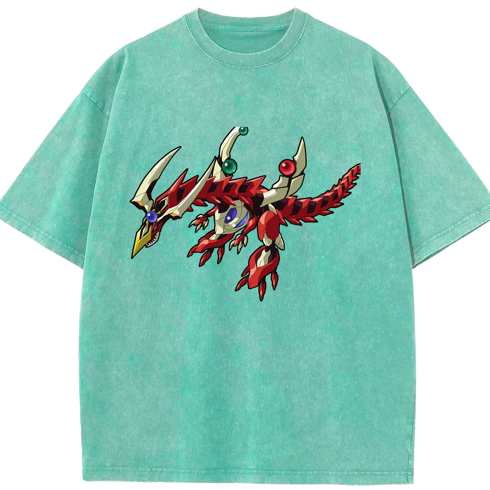 （画像用） 遊☆戯☆王 Yu-Gi-Oh! 綿100% ヴィンテージ風 半袖Tシャツ（フロントプリント）